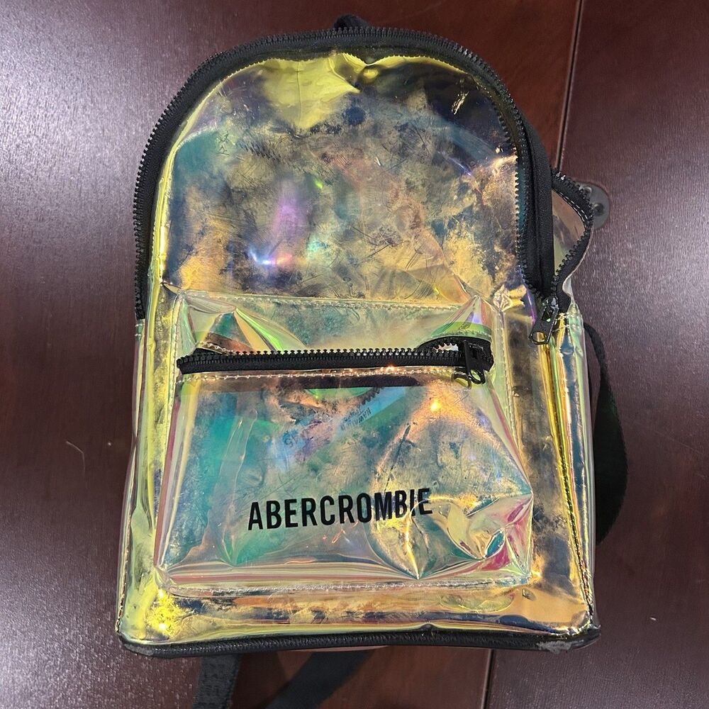 Abercrombie & Fitch Iridescent Holographic Mini Backpack